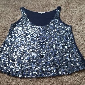 Blue Navy Tank Top